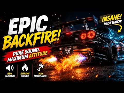 INSANE Car Backfire Compilation 🔥 Loud Exhaust Flames & Brutal Sounds!‼️