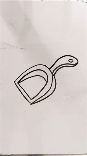 Dust Pan Drawing Tutorial Dust Palta Drawing Sketch Step by Step #youtubeshorts #shortsfeed #shorts