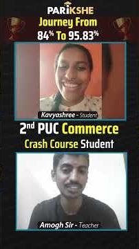 From 84% ➝ 95.83% in Board Exam 📈 Congratulations Kavyashree | PARIKSHE Success Story