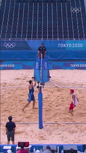 Save, block and win the point? No problem. 💪 #Olympics