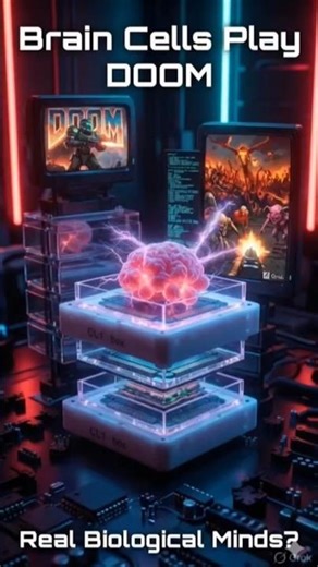 Brain cells play Doom