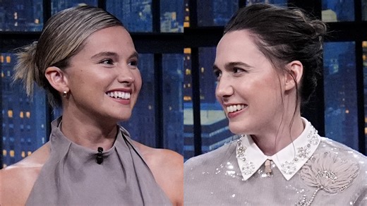Kat Sadler and Lizzie Davidson talk about being sisters in real life and also playing sisters on their show Such Brave Girls, what their mom thinks about the show and why bathrooms have become a central point in the show. | Late Night with Seth Meyers