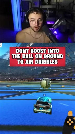 Don't Boost into the Ball In this video, Spookyluke explains how boosting into the ball when taking off from ground to air dribble is not recommended.
