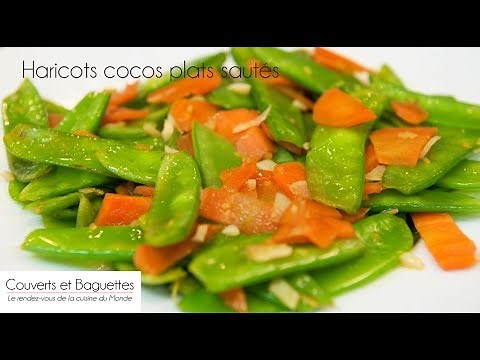 Haricots cocos plats sautés