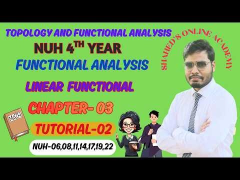 Topology & Functional Analysis NU 4th Year