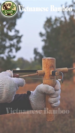 Testing a 100% Bamboo Crossbow Is It Actually Powerful ?#VietnameseBamboo
