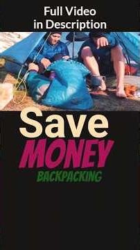 Budget Tip for Backpacker #ultralightbackpacking #backpacking #hiking #camping