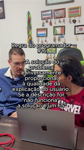 Se o chamado é só “não funciona”, a solução padrão é F5 até que se prove o contrário