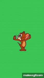 Jerry Mouse Choosing Green Screen on Make a GIF