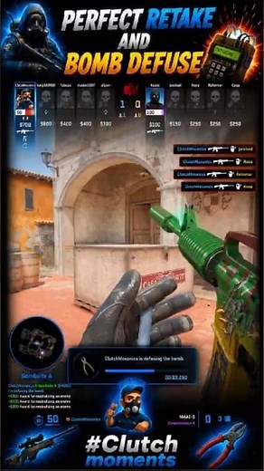 This Inferno Retake Broken the Enemy's Mental 😭 #cs2 #gaming #bombdefuse