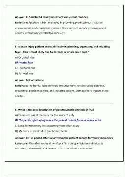 CBIS CERTIFIED BRAIN INJURY SPECIALIST EXAM 2 2025 ACCURATE REAL EXAM QUESTIONS AND CORRECT VERIFIE