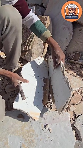 Traditional Stone Slate Pencil Making Complete Process #stone #woodart #stonecrusher #stonedesign | Food with Good