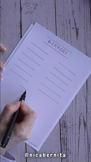 TRICK FOR MAKING BANNERS AND TITLE BOXES 🌛 TIPS FOR BEAUTIFUL NOTES #beautifultitles