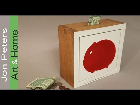 How to Make A Wooden Piggy Bank GREAT GIFT IDEA!