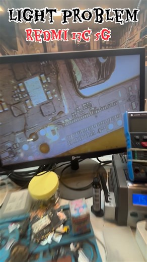 Manish Sheokand | 📲Redmi 13c 5g display light problem (jumper solution) #therepairoom1 #shorts #android #xiaomi #instagram | Instagram
