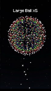 Multicolored Large Ball Density — Firework Study