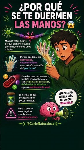 ¿Por qué se te duermen las manos? 😳