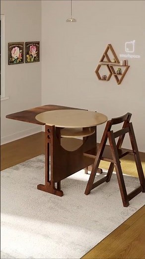 Expandable Dining Table for 1 to 6 People | Space-Saving Design