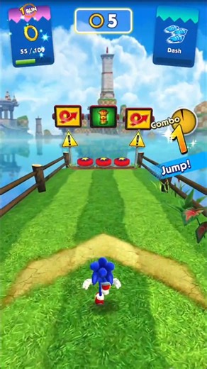 Sonic Dash Part 1 Gameplay #sonicdash #funny #trending #excellent #subscribe #shorts