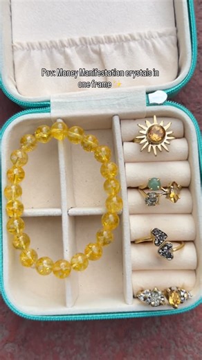 Himalayan Crystal House on Instagram: "POV: You’re surrounded by the energy of abundance, success, and prosperity — all in one frame. ✨ Our exclusive Money Manifestation Collection brings together the most powerful wealth-attracting crystals — 💛 Citrine, the merchant’s stone of prosperity and positivity. 💰 Pyrite, the ultimate magnet for success, confidence, and protection. 💚 Green Aventurine, the luck-bringer that opens doors to new opportunities. Each piece — from the Citrine ring to the Py