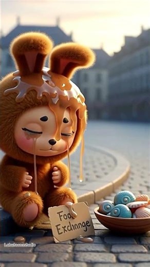 This Poor Little Creature Only Wanted to Eat…🥺✨ | Labubu Story