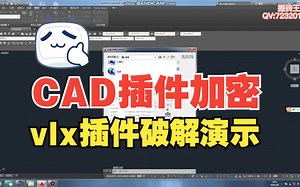 【CAD开发】让技术转为收入，VLX破解演示，VLX插件加密开发，注册机加密+网络验证加密+反编译破解加密。