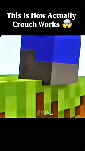 This Is How Actually Crouch Work In Minecraft 🤯 #minecraft #shorts