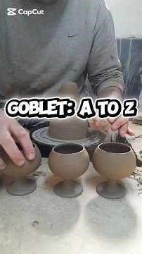 Make a Pottery Goblet: A to Z Process #ceramics