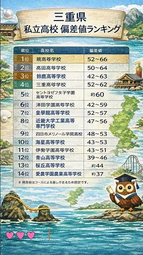 三重県 私立高校 偏差値ランキング｜特進・進学に強い学校は？