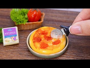Easy Miniature New York Style Pizza at Home Recipe | ASMR Cooking Mini Food