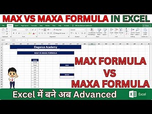 How to use MAX VS MAXA Formula in Excel🔥 #excel #msexcel #eleganceacademy #excelformula #max #maxa