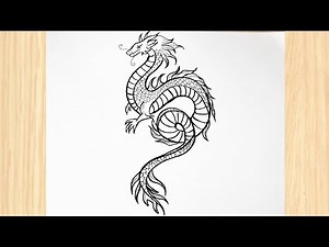 How to Draw a Dragon Step by Step | Easy and Cool Dragon Drawing Tutorial