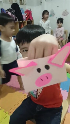 2.8K views · 12 reactions | Pig puppet art in Pre-Nursery class of...