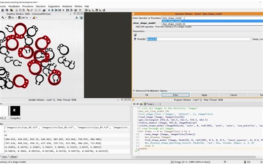 48. Shape-based matching with MVTec HALCON Introductory tutorial