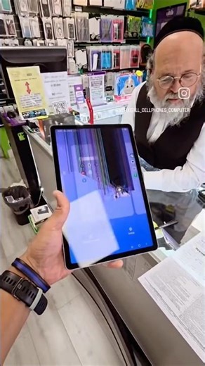 🚨 When your tablet starts looking like this… it’s NOT a software problem.Those lines on the screen 😬