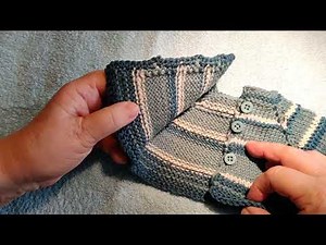 Strikke jakke og lue til babyborn dukke - ca. 40 cm i lengde