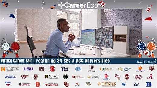  SEC & ACC Virtual Career Fair – November 12, 2025  Register today:...