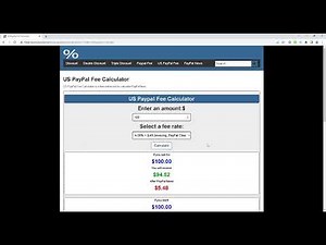 How to calculate US PayPal fees?