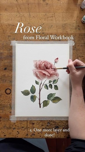 Sarah Cray on Instagram: "A little watercolor step by step from one of my favorite projects from the Floral Workbook 🤗 and for those that didn’t know, a digital download bundle of the outlines is now available (for purchase) from @letsgomakeart if you want the ability to do the projects over and over again!"