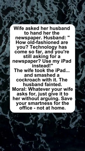 iPad vs. Newspaper #joke #humor #shorts #funny #tech #marriage #ipad #newspaper #comedy #laugh