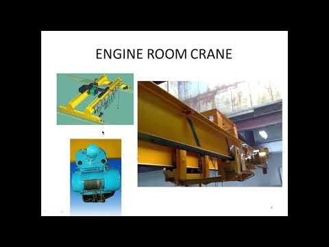 ENGINE ROOM CRANE; Function and safety