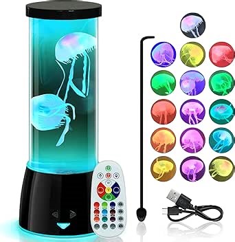 Cool Jellyfish Lamp – Remote Dimmable Control Multi & 17 Color Changing Mood Light – Gifts for Kids,Valentines Galentines Day Gifts for Her