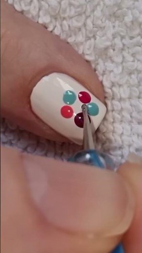 Pretty Colorful Flowers Over White Nails | Nail Art Inspiration | #naildesign