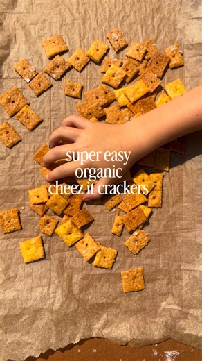 Claire on Instagram: "All the delicious cheesy cracker goodness with none of the glyphosate or chemical preservatives. These are super easy to make and were a hit!! Plus apparently a dough ball in the food processor is hilarious 🧀 Ingredients: 1.5 cups shredded sharp yellow cheddar cheese 1 cup all-purpose flour, can sub for a g/f blend 1.5 teaspoons cornstarch or tapioca flour 1/4 teaspoon fine salt 4 tablespoons cold butter, cut into 4 chunks 2 tablespoons evoo 2 tablespoons cold water Flaky 