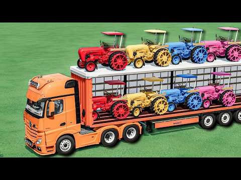 TRANSPORT JOB Gone Wrong? Mini Tractors Put OLD STONE GARAGE - Farming Simulator 22