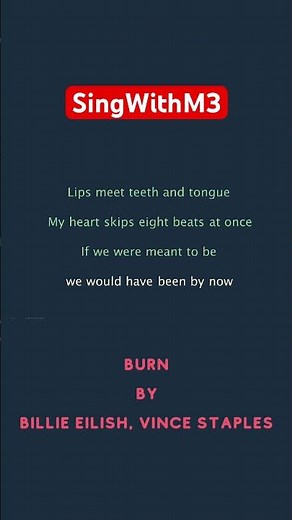 Burn by Billie Eilish #lyrics #karaoke #billieeilish #burn
