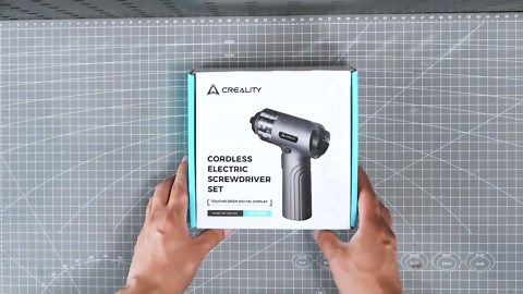 Creality Cordless Electric Screwdriver 32pcs Integrated Cordless Design 5N.m Torque 7-Speed Knob Circular LED Light Precision Electric Screwdriver for 3D Printer Phone Camera Laptop Watch