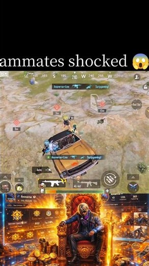 TEAMMATES SHOCKED 😯😱 #pubgmobile #bgmimovement