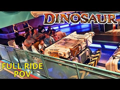 DINOSAUR the Ride FULL RIDE POV [4K] at Disney's Animal Kingdom Theme Park