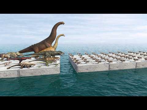 Moose vs Dinosaurs: When Numbers Overwhelm Strength | Dinosaur Cinematic